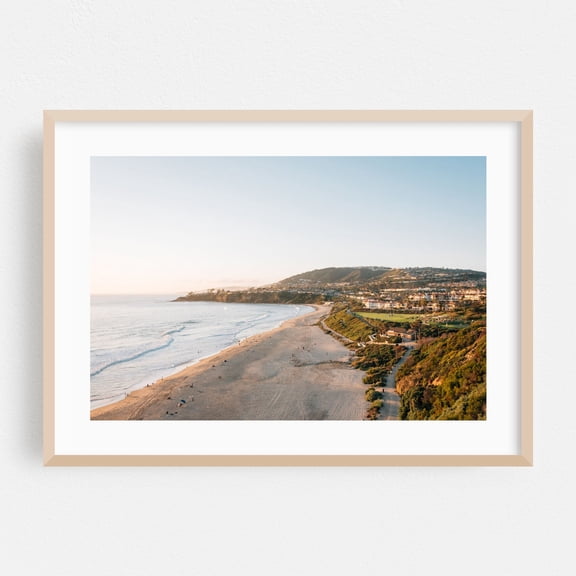 Salt Creek Beach 02 - Dana Point California Photography Oak Framed Wall Art Print 16 x 20 inches