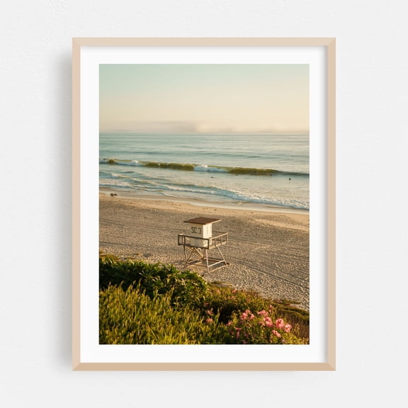 Salt Creek Beach, Dana Point 02 - Dana Point California Photography Beach Coast Ocean Seascape Landscape Waves Scenic Oak Framed Wall Art Print 18 x 24 inches
