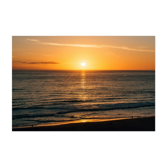 Salt Creek Beach Sunset, Dana Point - Dana Point California Photography Sunset Beach Ocean Coast Seascape Waves Scenic Unframed Wall Art Print 20 x 28 inches