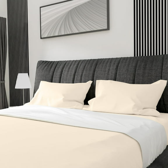 Salt Earth King 4 Piece Sheet Set 100% Cotton with 16 Inch Deep Pockets Easy Fit Sateen Weave Luxury Sheets & Pillowcases Extra Soft Breathable & Wrinkle Free - Pure Bloom