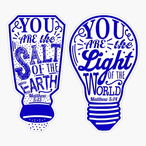 Salt Earth Light World Matthew Sticker