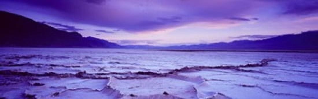 Salt Flat at sunset Death Valley California USA Canvas Art - Panoramic Images (18 x 6)