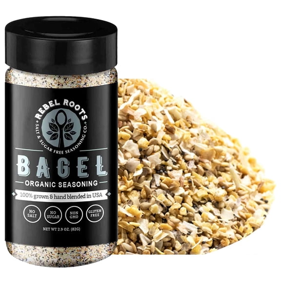 Salt Free Seasoning, Organic, No Salt Seasoning, Sugar Free Seasoning, Non-GMO Certified, Keto Seasoning, Meal Prep Seasoning, Made in USA, Everything Bagel, 1 Pack