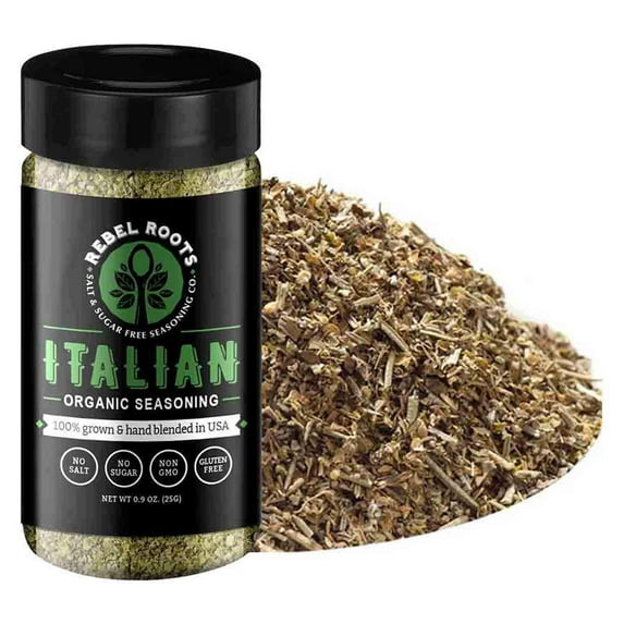 Salt Free Seasoning, Organic, No Salt Seasoning, Sugar Free Seasoning, Non-GMO Certified, Keto Seasoning, Meal Prep Seasoning, Made in USA, Italian, 1 Pack