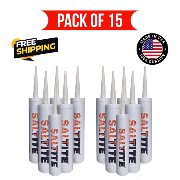 SALTITE Clear Salt Glue Adhesive for Salt Bricks, Tiles & Blocks, 12.9 lb, Pack of 15