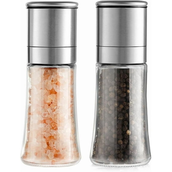 Dompilc Salt and Pepper Grinder Set, Salt Grinder Pepper Mill