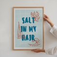 Salt In My Hair Wall Art Print, La Dolce Vita Coastal Decor - Walmart.com