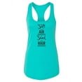 thumbnail image 1 of Salt In The Air Quote Racerback Tank Women -Image by Shutterstock, Female x-Large, 1 of 4