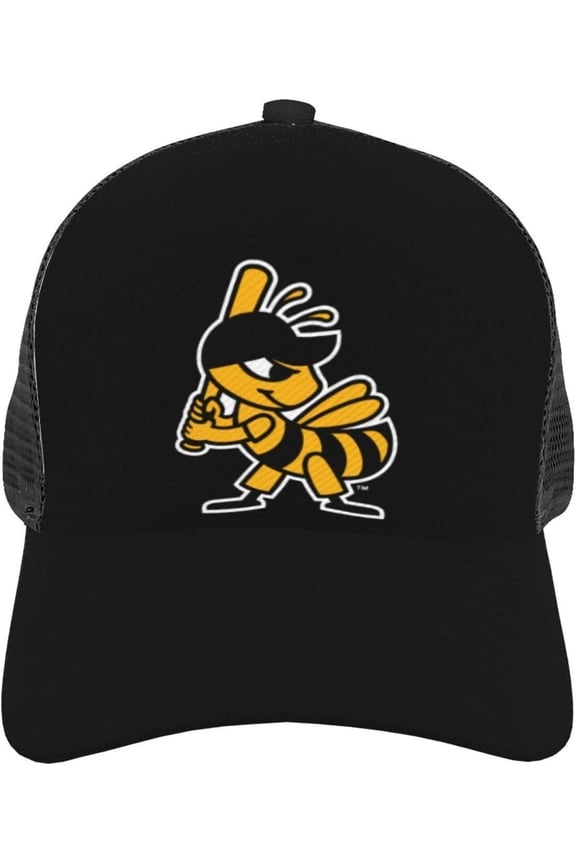 Salt Lake Bees Curved Brim Mesh Baseball Cap Casual Sun Hat for Unisex