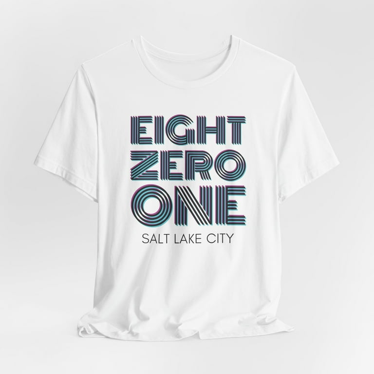 Salt Lake City 801 T-Shirt Utah Area Code Crewneck Shirt Retro 