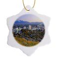 thumbnail image 1 of 3drose, Salt Lake City and Valley, Wasatch Mountains, Utah - Us45 Ssm0147 - Scott T. Smith, 3 inch Snowflake Porcelain Ornament, 1 of 7