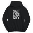 thumbnail image 1 of Salt Lake City Humor Graphic Black Men's Crewneck Sweatshirt Hoodie, 1 of 1