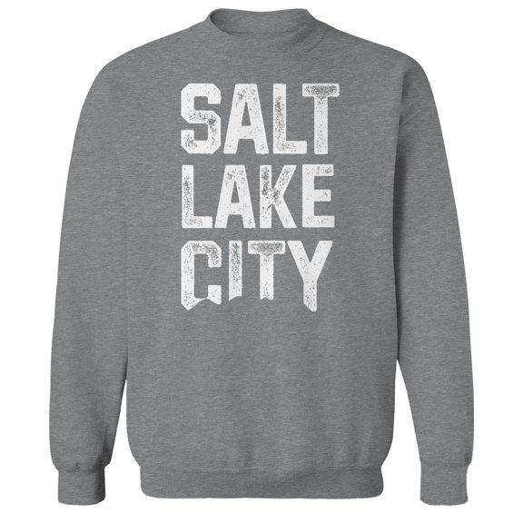 Salt Lake City Humor Graphic Sport Grey Men's Crewneck Sweatshirt