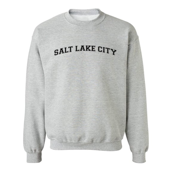 Salt Lake City, Text Men Sweatshirt, Male 4X-Large