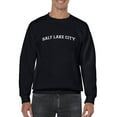 thumbnail image 1 of Salt Lake City Text Men Sweatshirt, Male Medium, 1 of 4