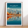 Salt Lake City United States Wall Art Print, Utah Travel Home Decor ...