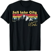 Salt Lake City Utah Roots Hometown Vintage Home State Pride T-Shirt Black Large