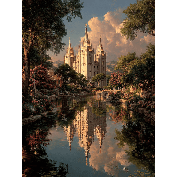 Salt Lake LDS Temple Canvas Church Religious Utah Home Wall Decor Art