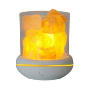 Salt Lamp Himalayan Salt Stone Night Light Aromatherapy Diffuser Dimmer Switch 7 Colors LED Crystal Night Lamp Portable USB for Car Home Office Bedroom Desktop Decoration