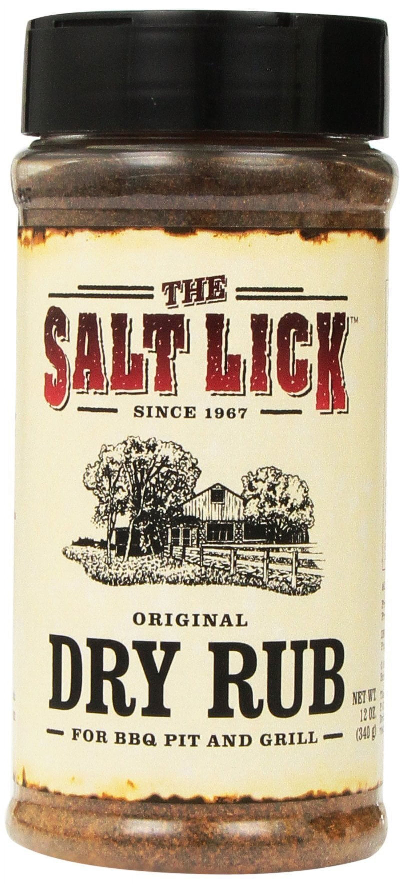 Salt Lick Original Dry MSF2 Rub Seasoning for BBQ Pit & Grill, 12 oz
