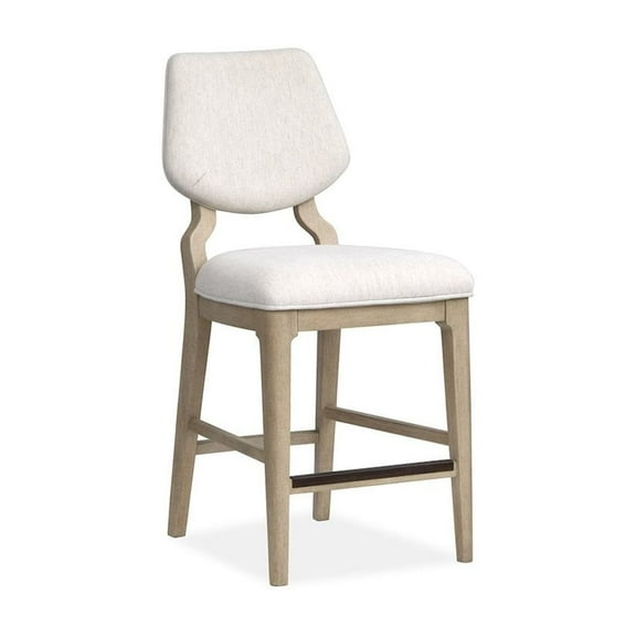 Salt Life Home Sunset Cove Sanibel Brown Upholstered Counter Chair Two Pack