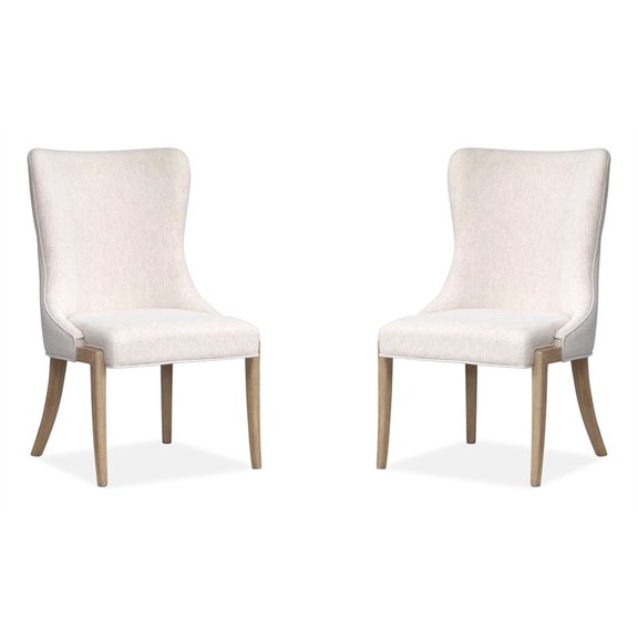 Salt Life Home Sunset Cove Sanibel Brown Upholstered Host Chair Two Pack