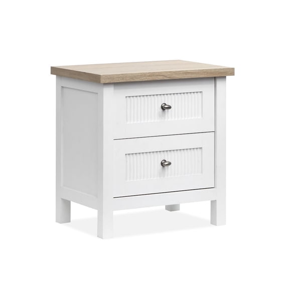 Salt Life Home Windmill Harbour White Whisp And Sand Drawer Nightstand