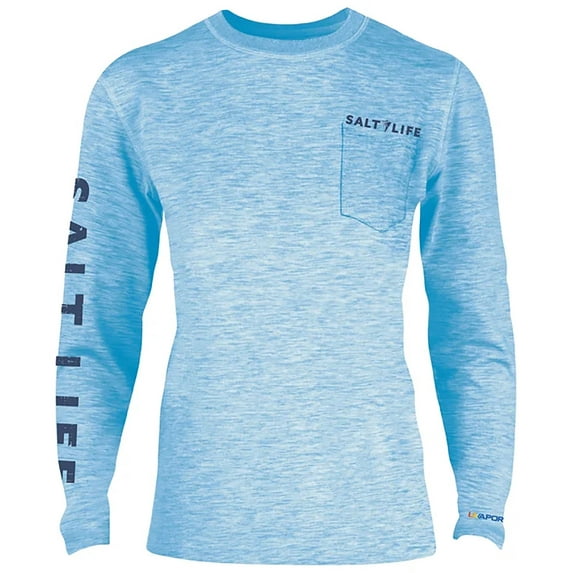 Salt Life Men's Marlin Sinker Long Sleeve Shirt (Sky Blue, S)