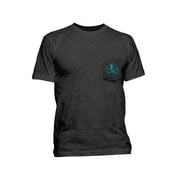 Salt Life Mens Skull and Hook Logo Crewneck Graphic T-Shirt