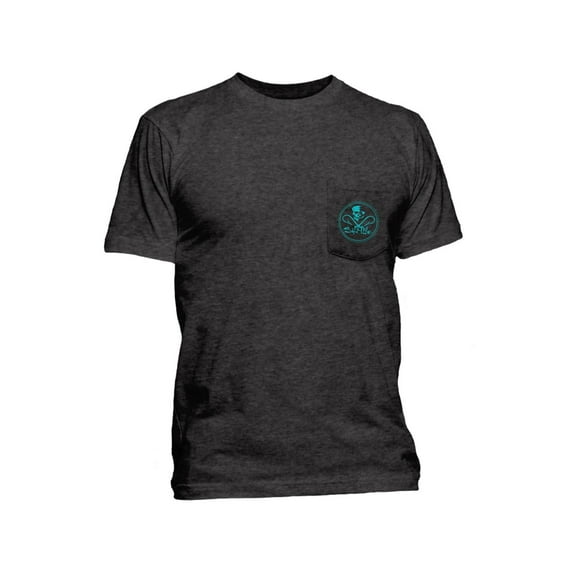Salt Life Mens Skull and Hook Logo Crewneck Graphic T-Shirt