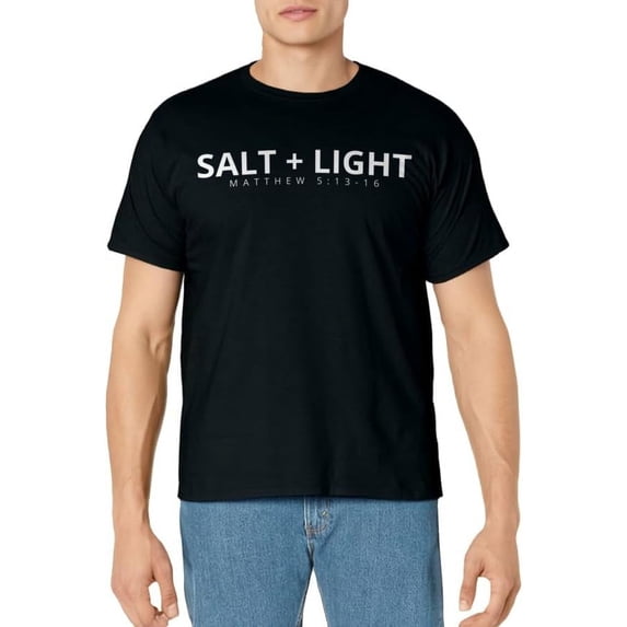 Salt & Light Matthew 5:13-16 Bible Verse Faith Gift T-Shirt