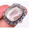 thumbnail image 1 of Salt Paper Rutilated Quartz 925 Sterling Silver Jewelry Ring s.8.5 S2734, 1 of 1
