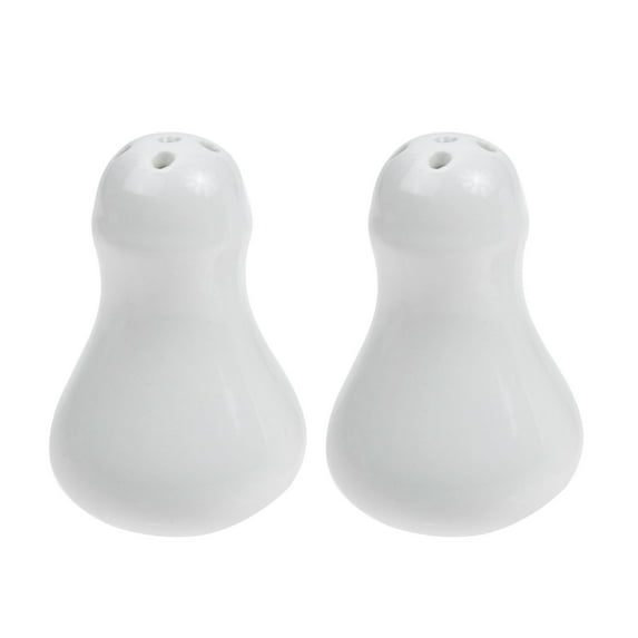 ifundom Ceramic Salt and Pepper Shakers White Farmhouse Decor Easy to Use 2Pcs
