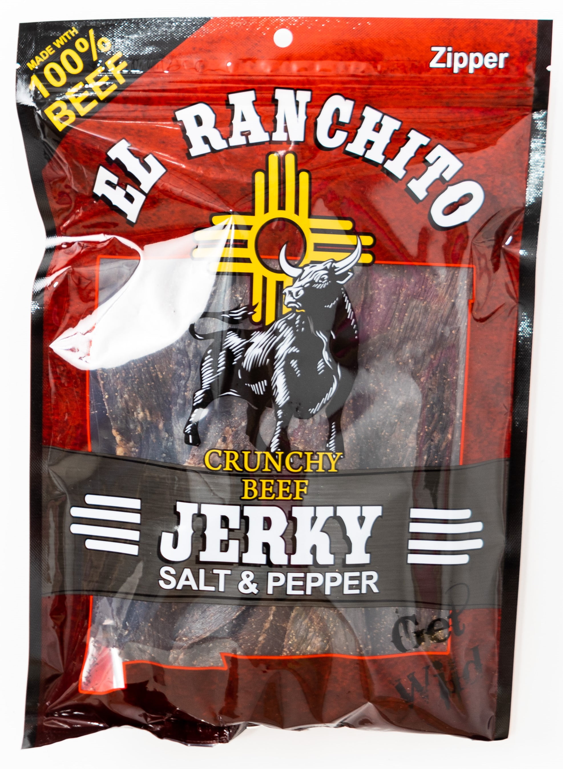 Salt & Pepper - El Ranchito Crunchy Beef Jerky NET WT. 6 OZ - Walmart.com
