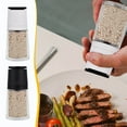 thumbnail image 1 of Salt and Pepper Grinder Set, Premium Stainless Steel Sea Salt and Pepper Grinder - Adjustable Ceramic, Tall Glass Salt and Pepper Shakers with Glass Body for Home, Kitche, 1 of 5