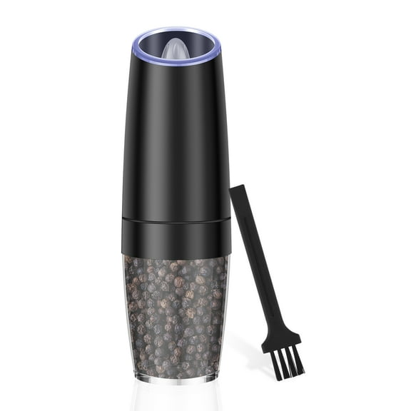 Salt Pepper Grinder Set Stainless Steel Salt Pepper Shakers Set Auto Operated Salt Pepper Mill Set Adjustable Coarseness Electric Salt Grinder with LED Light for Party