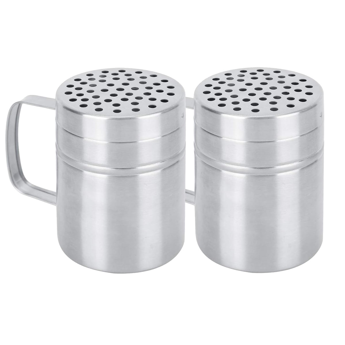 Refillable Salt and Pepper Shakers Set, (Crazystorey) Glass Spice Shakers  Seasoning Container with Air-Tight Stainless Steel Lid Kitchen Essential  for