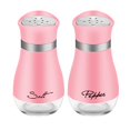 thumbnail image 1 of Salt And Pepper Shakers Set, Clear Glass Bottom, Compact Cooking, Kitchen And Dining Room Use, Stainless Steel with Glass Bottle for Table, Rv, Camp, Bbq Clearance Sales, 1 of 6