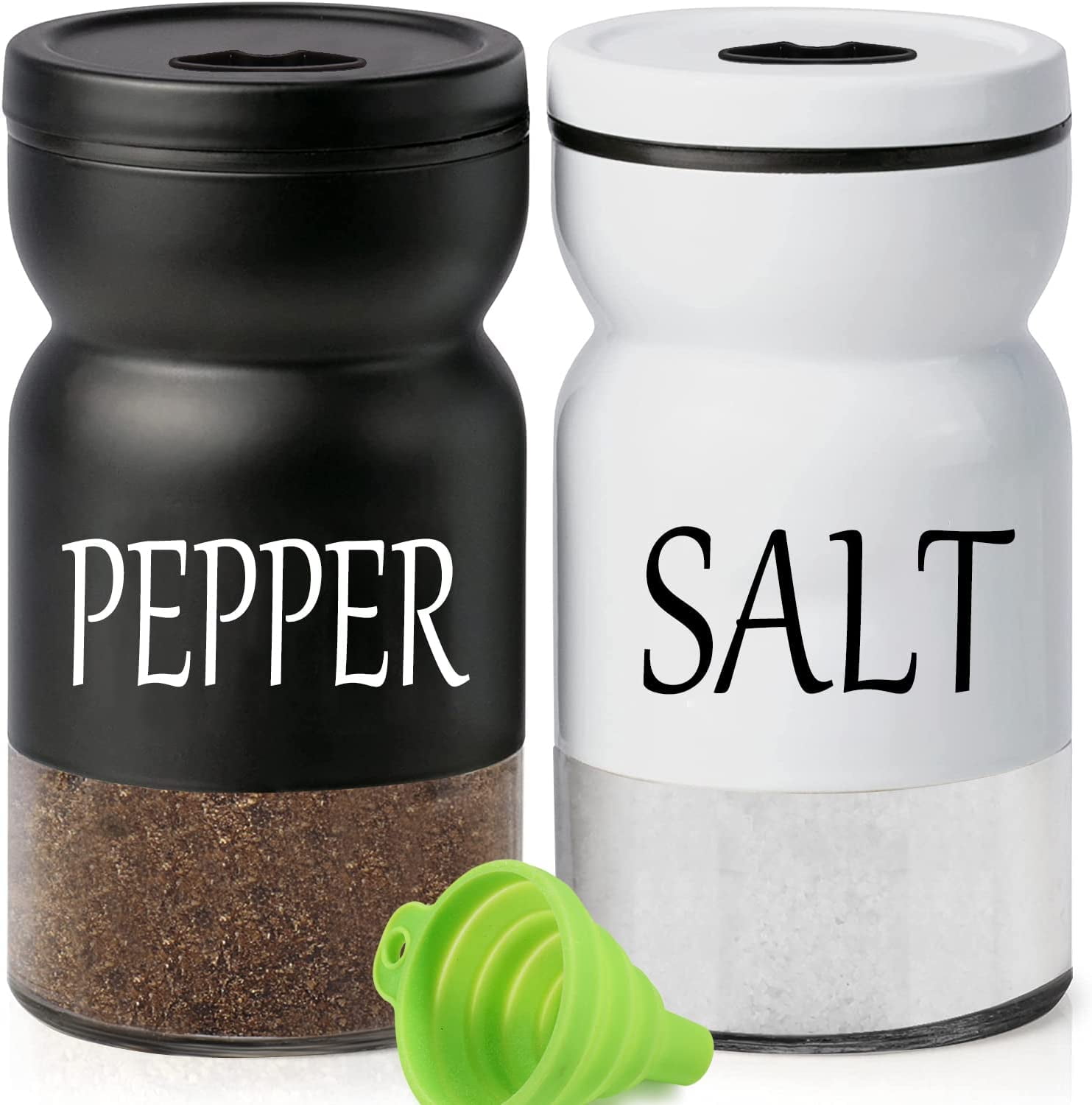 Salt and Pepper Shakers Set for Kitchen,Farmhouse Salt Pepper Shakers