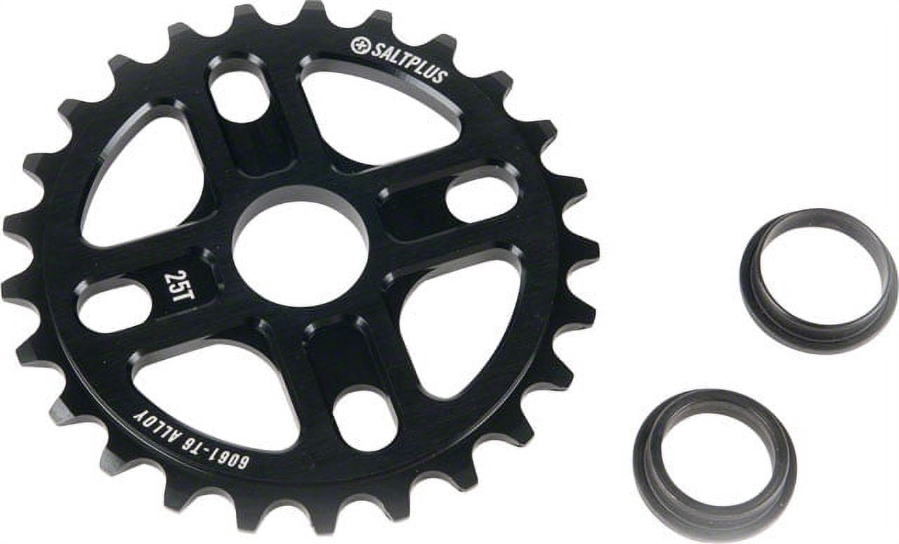 Salt Plus Manta Chainring Teeth: 25, 6061-T6 Aluminum, Black - Walmart.com