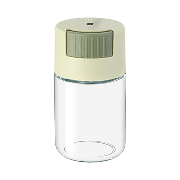 Salt Shaker under $5! Yannianjz Glass Salt and Pepper Dispenser, Push-Button Measuring Spice Shaker with Quantity Control, 0.02 Oz Per Press, Kitchen Seasoning Bottle for Cooking & Baking