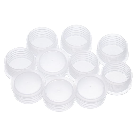 Salt Shaker Stoppers 8/9in, Plastic Salt Shaker Plug Stopper Clear Replacement Plug Bottle Caps,10 Pieces