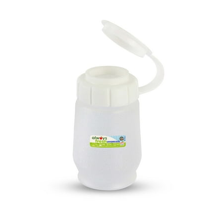 Compac Salt Shaker with Flip Lid, Dishwasher Safe, Microwave Safe, White, 1 Count