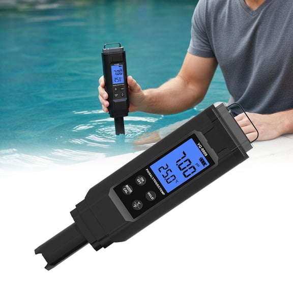 Salt Tester for Saltwater Pool & Meter,5 in 1 Salinity Temp EC and TDS Meter,High Accuracy Digital Tester Pool Water Testing Kit for Pools Salt,Hot Tubs & Spas,Hydroponics,Aquarium