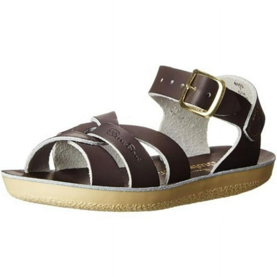 Salt Water 8002-BROWN-1 Sandals by Hoy Shoe Sun San Swimmer, Brown - Little Kid 1