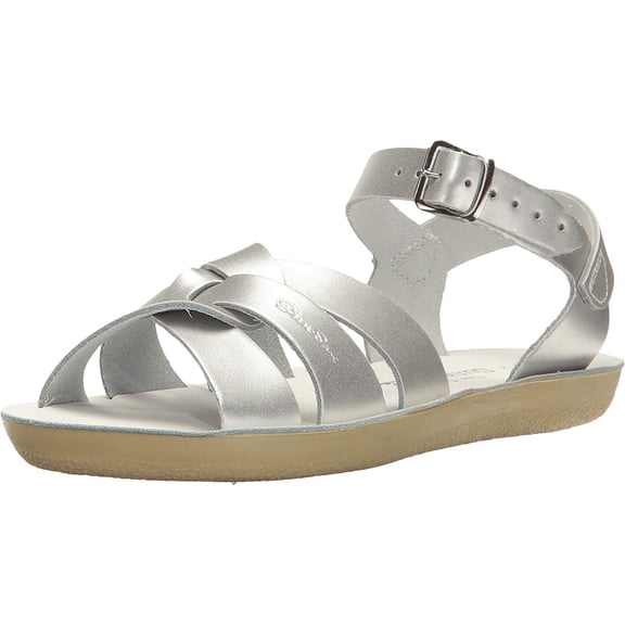 Salt Water 8012-SILVER: Toddler/Little Kid's Sun-San Silver Sandals (6 M US Toddler)