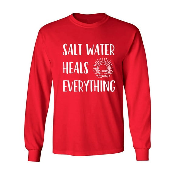 Salt Water Heals Everything Adult Long Sleeve T-shirt