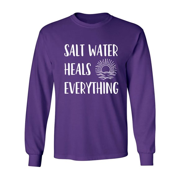 Salt Water Heals Everything Adult Long Sleeve T-shirt