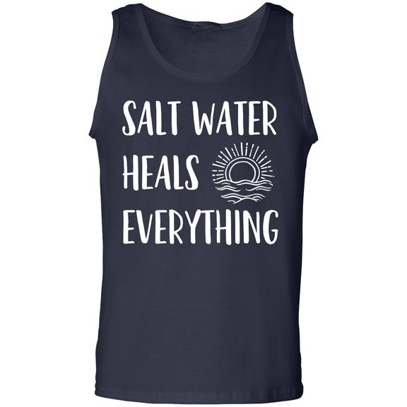 Salt Water Heals Everything Adult Tank Top