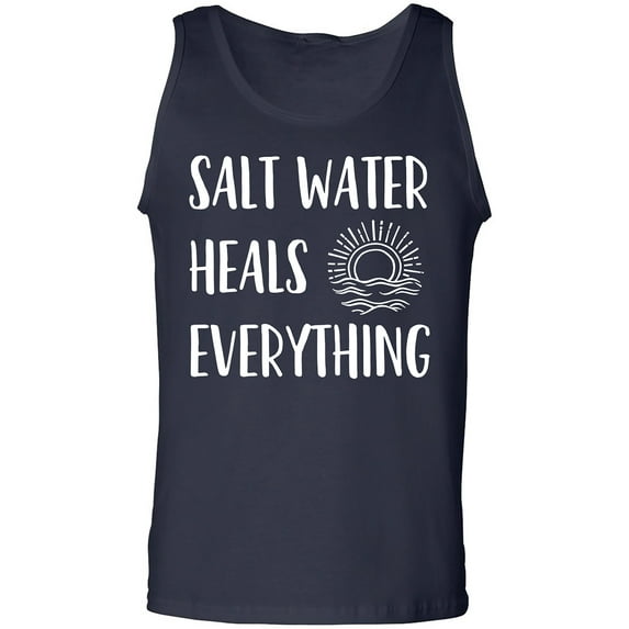 Salt Water Heals Everything Adult Tank Top